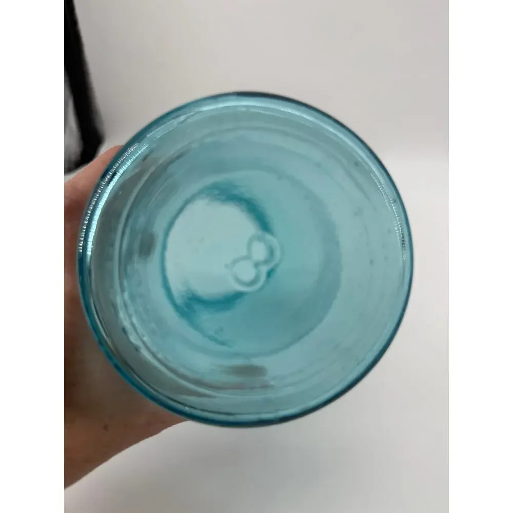 Vintage Blue Ball Perfect Mason Jar Aqua Glass Quart Canning Bottom Mark 8